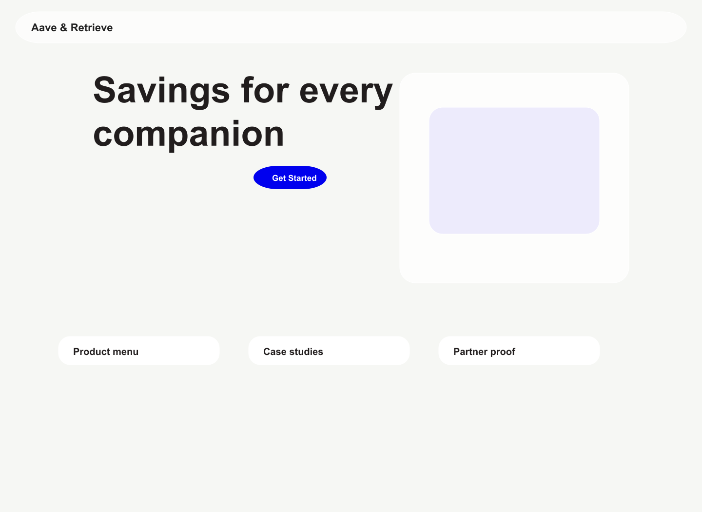 Aave Pet Shop desktop screenshot
